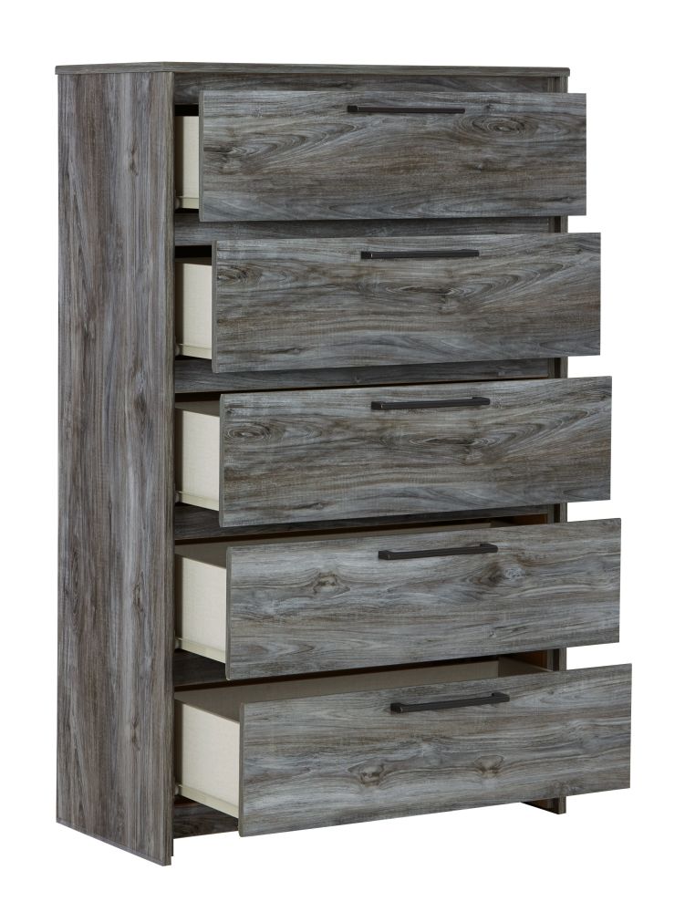 Baystorm – Gray – Five Drawer Chest B221-46