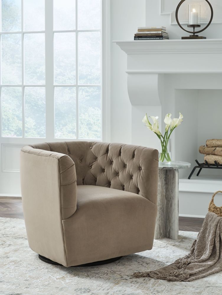 Hayesler – Cocoa – Swivel Accent Chair A3000661