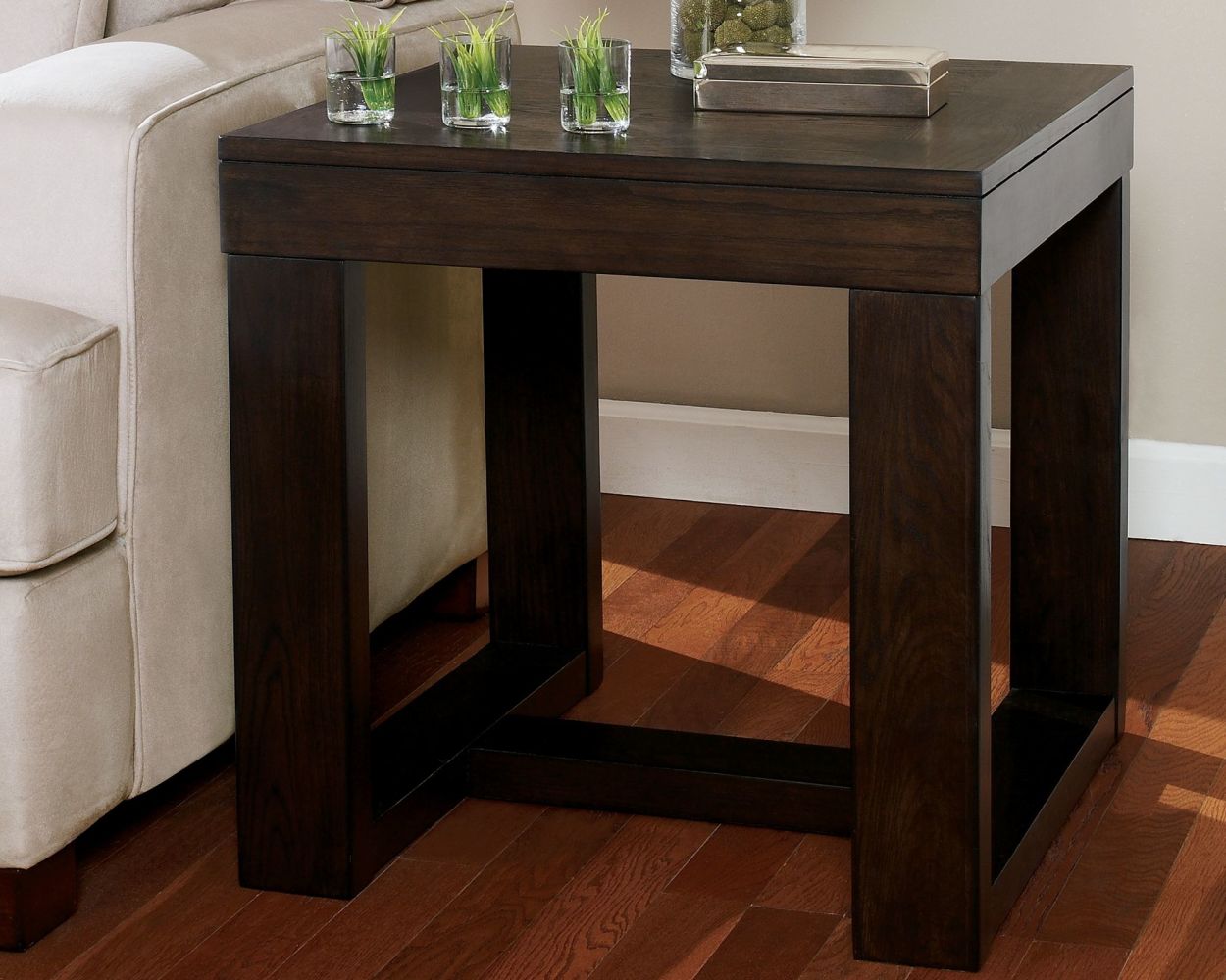Watson – Dark Brown – Square End Table T481-2