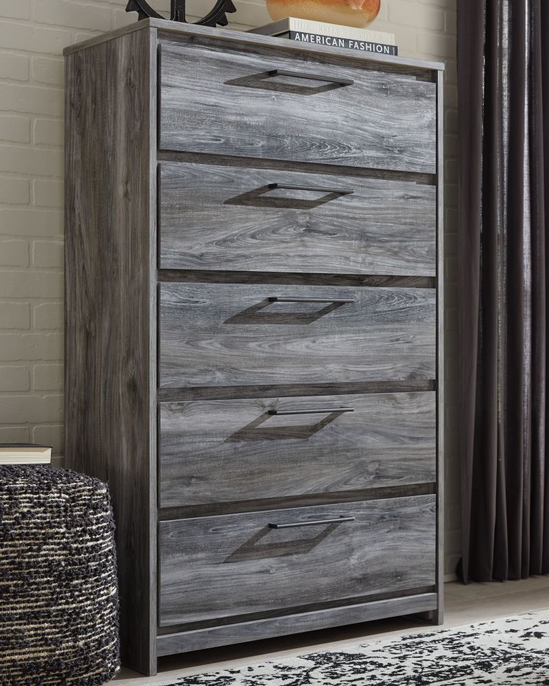 Baystorm – Gray – Five Drawer Chest B221-46