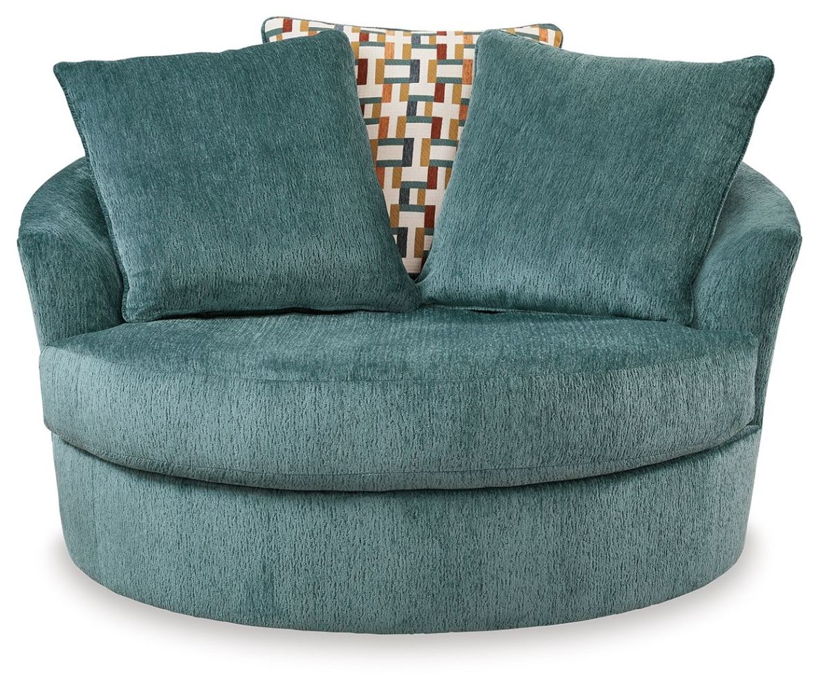 Laylabrook – Teal – Oversized Swivel Accent Chair 9220621
