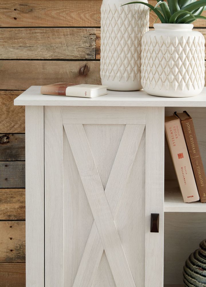 Turnley – Distressed White – Accent Cabinet A4000326