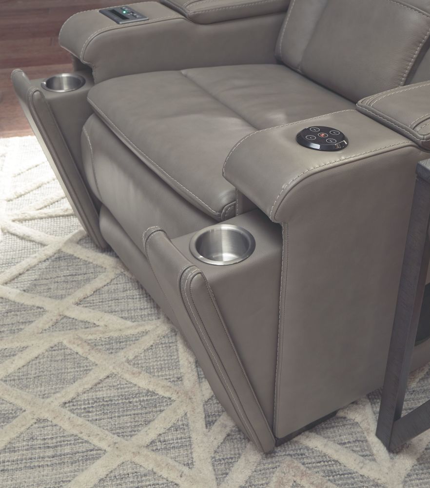 Boerna – Gray – Pwr Recliner/Adj Headrest 7360713