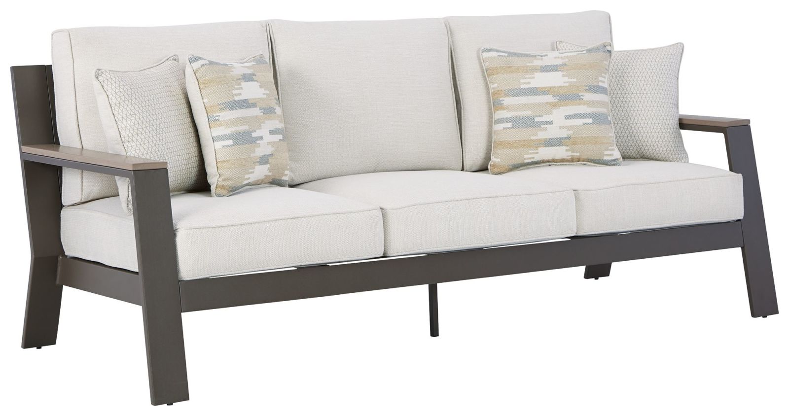 Tropicava – Taupe / White – Sofa With Cushion P514-838