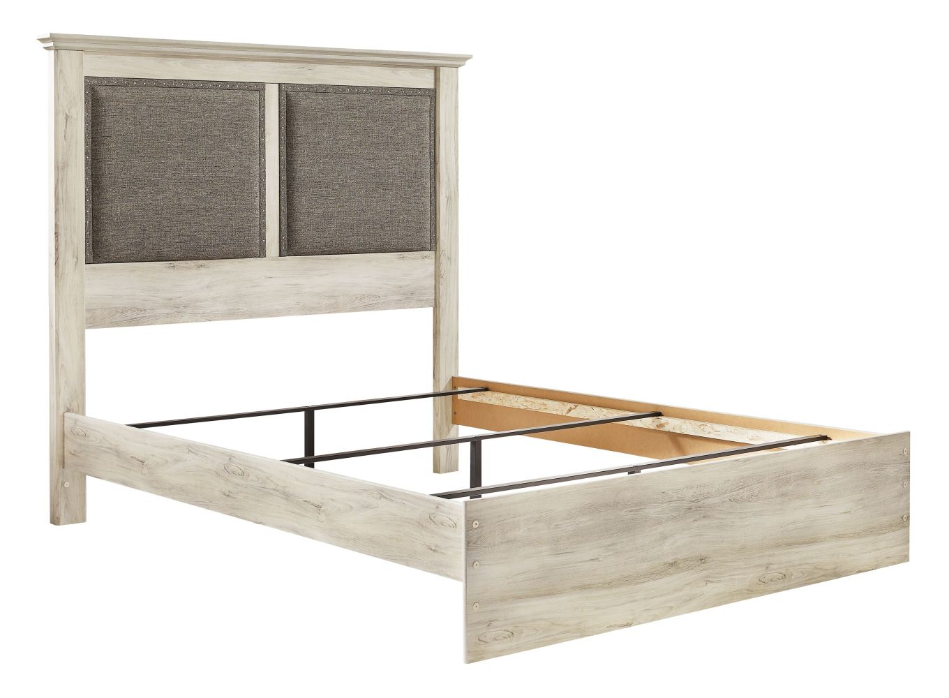 Cambeck – Whitewash – Queen Upholstered Panel Bed B192/157/54/96