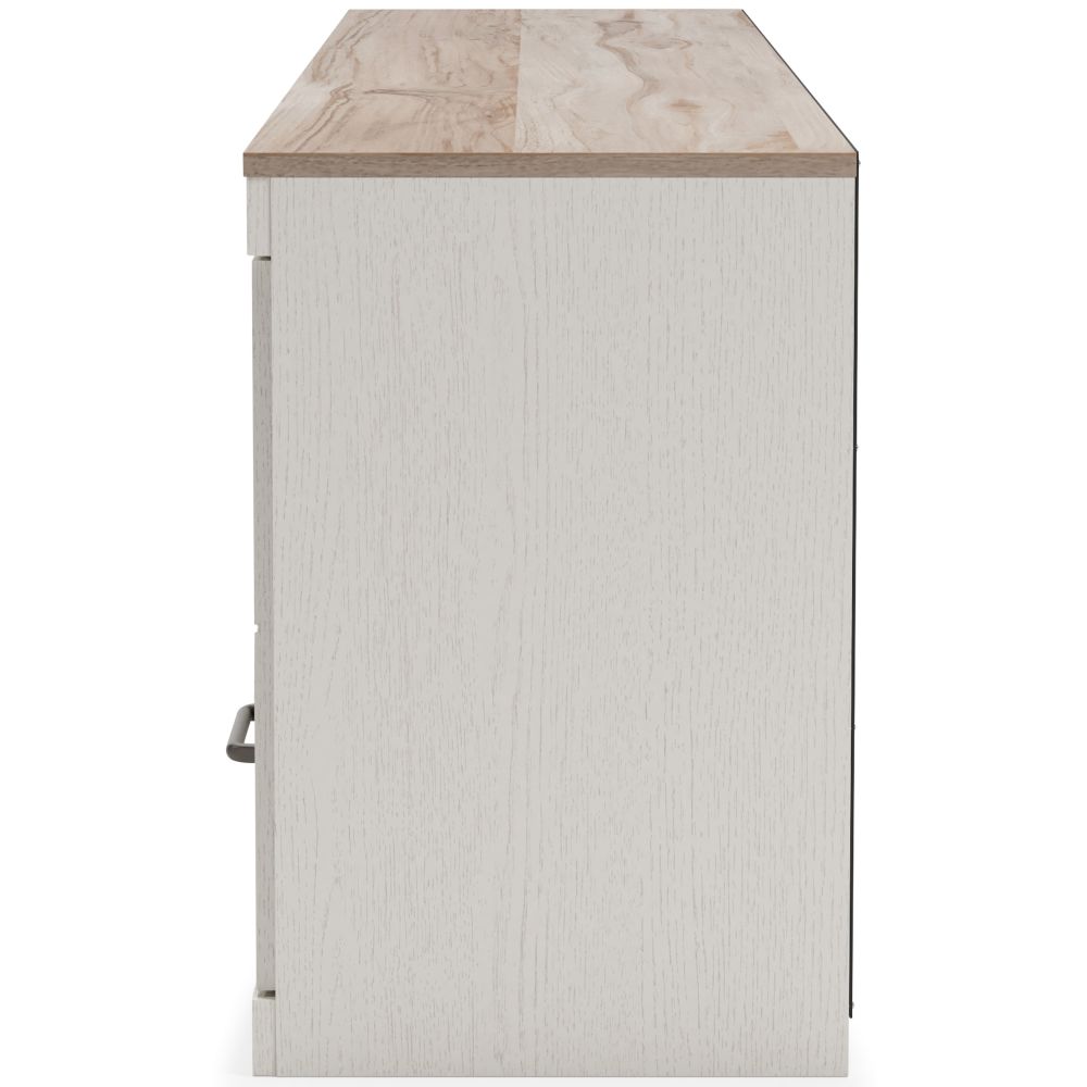 Vaibryn – White / Brown – LG TV Stand W/Fireplace Option EW1428-168