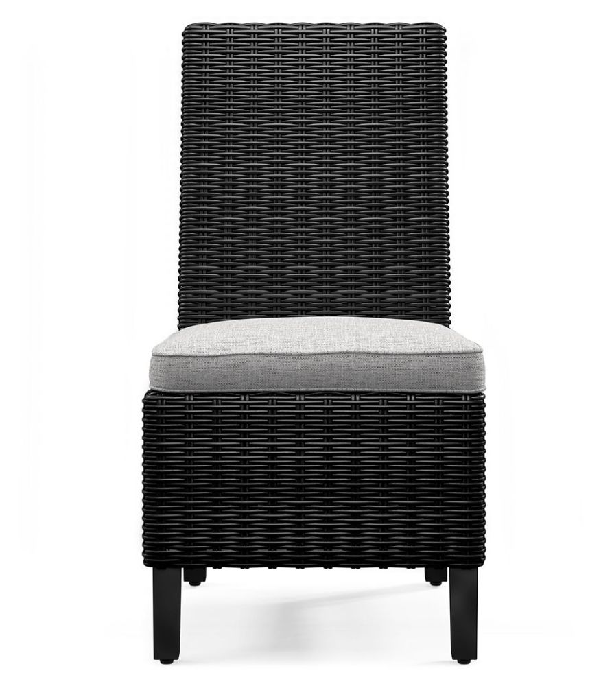 Beachcroft – Black / Light Gray – Side Chair With Cushion (Set of 2) P792-601