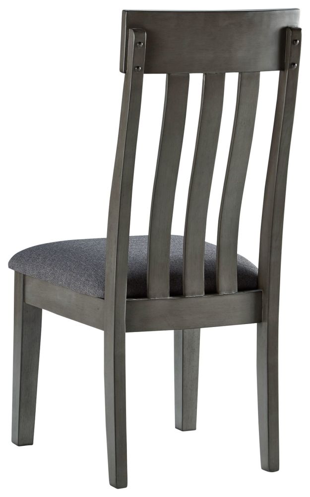 Hallanden – Black / Gray – Dining Uph Side Chair (Set of 2) D589-01
