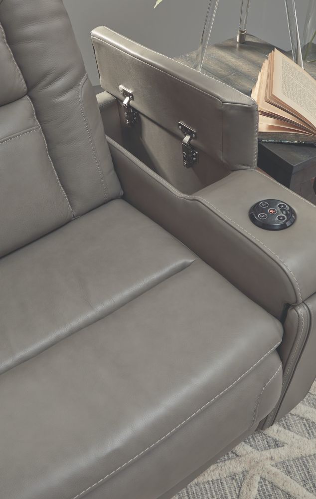 Boerna – Gray – Pwr Recliner/Adj Headrest 7360713