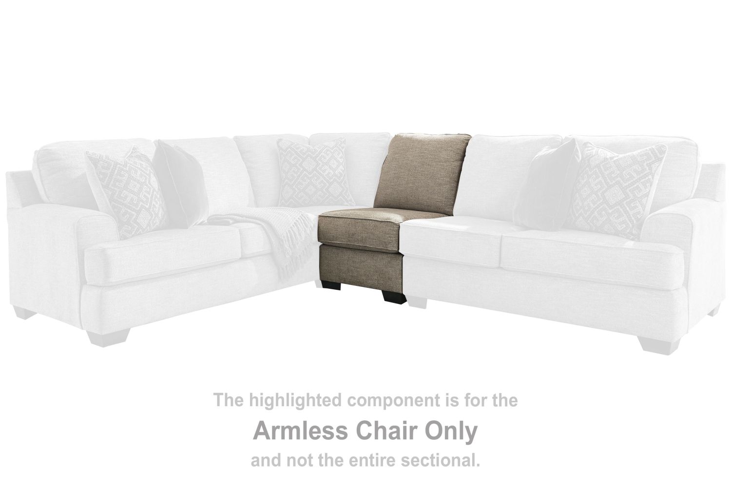 Bovarian – Stone – Armless Chair 5610346