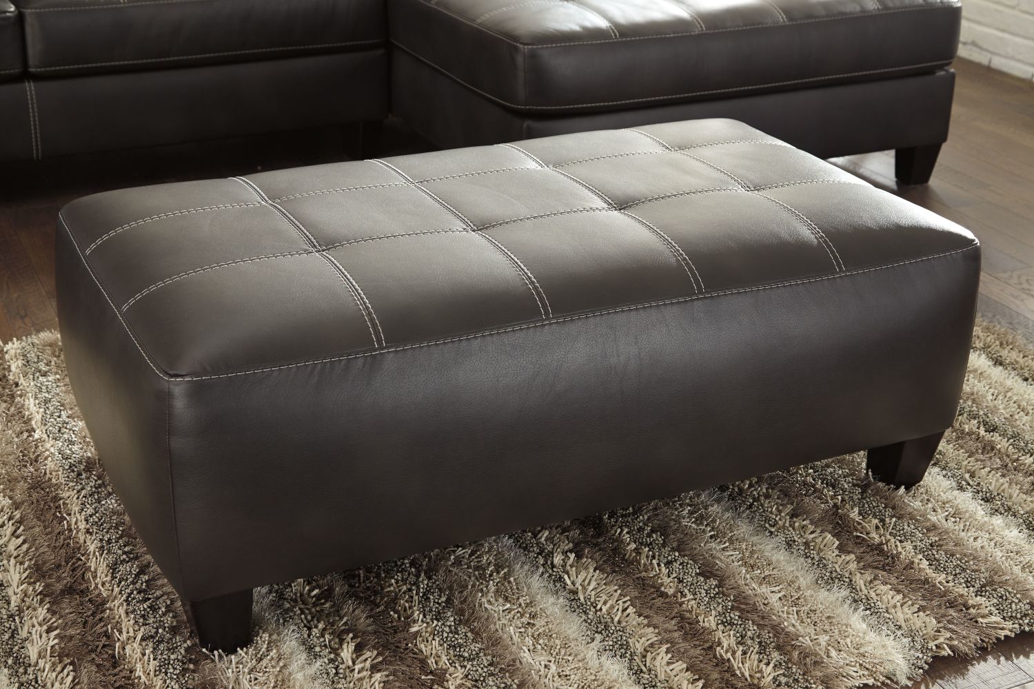 Nokomis – Charcoal – Oversized Accent Ottoman 8772108