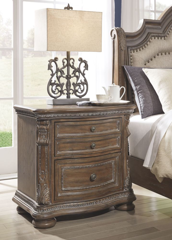 Charmond – Brown – Two Drawer Night Stand B803-92