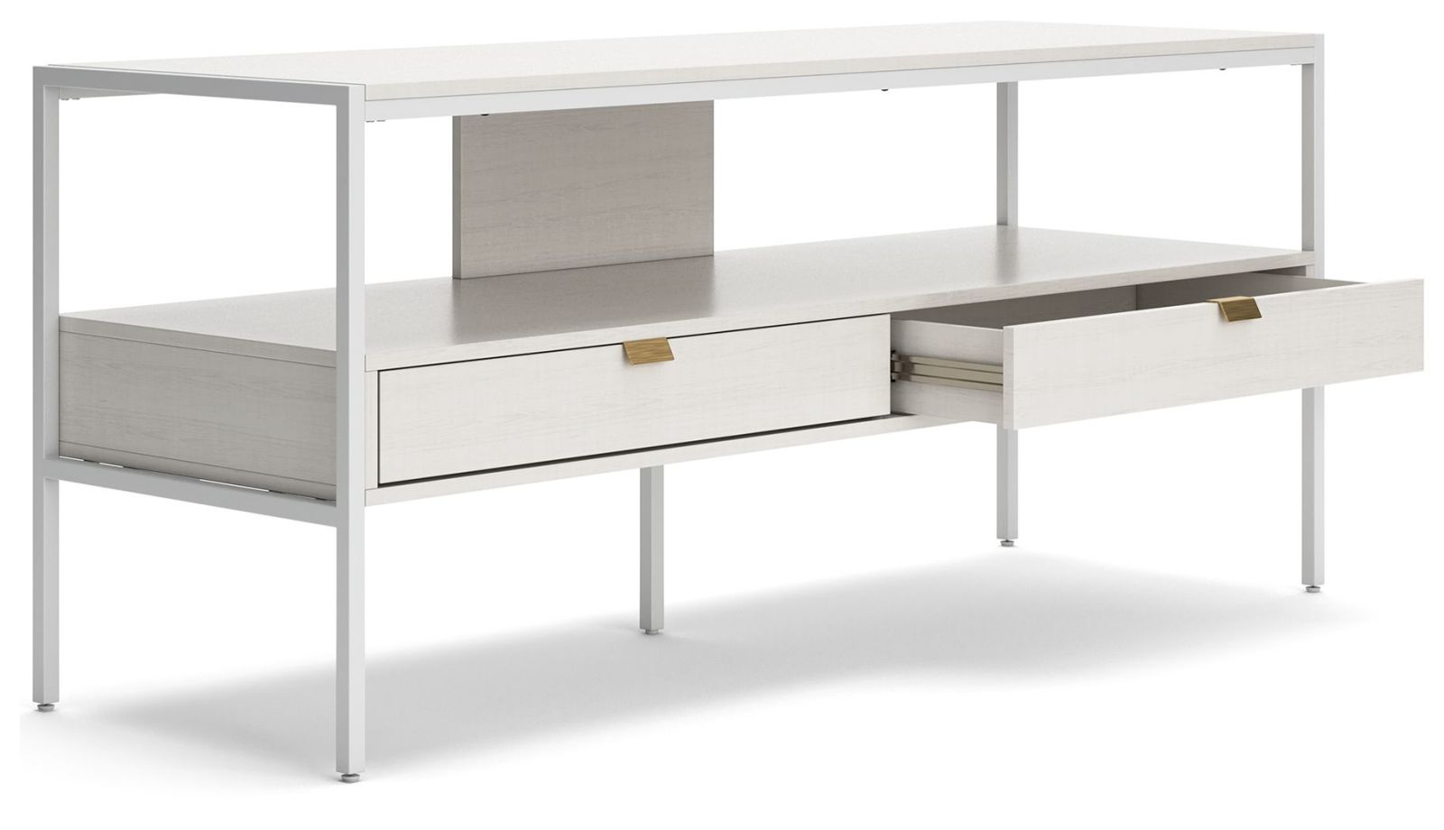 Deznee – White – Large TV Stand W162-68