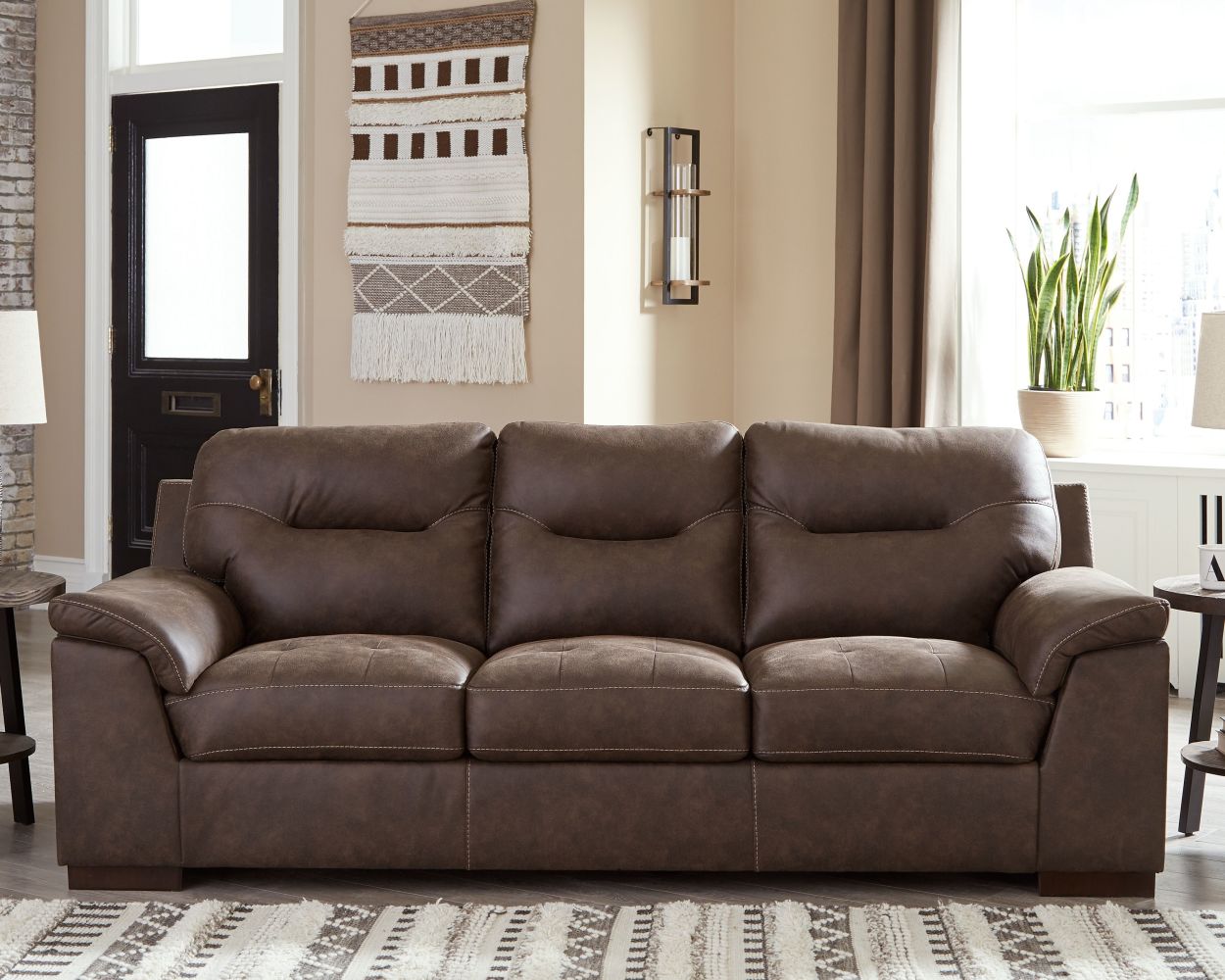 Maderla – Walnut – 4 Pc. – Sofa, Loveseat, Chair, Ottoman 62002/38/35/20/14