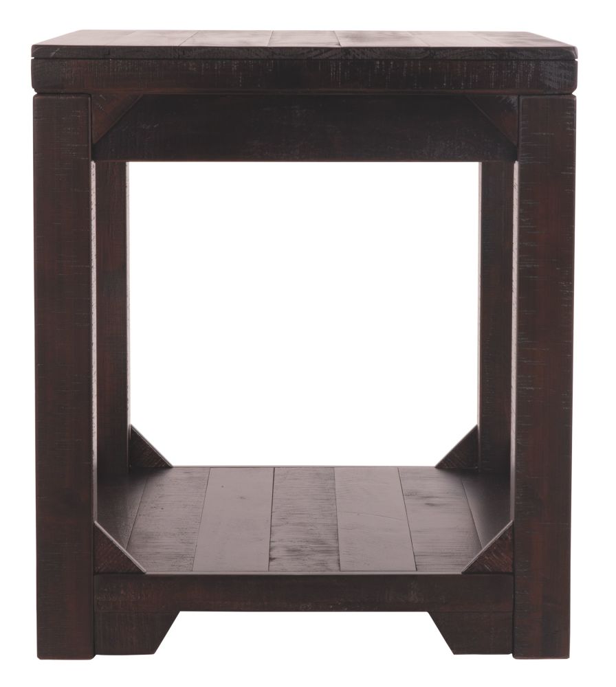 Rogness – Rustic Brown – Rectangular End Table T745-3