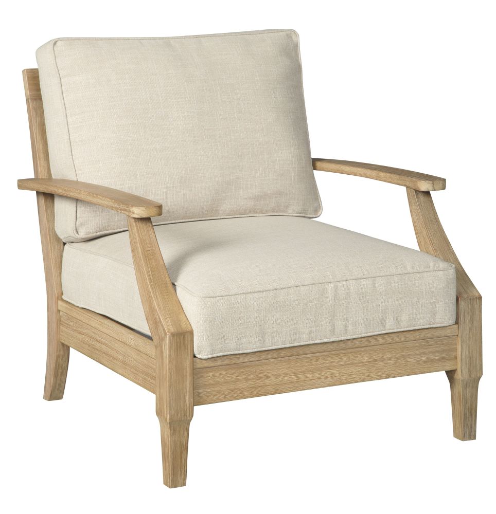 Clare – Beige – Lounge Chair W/Cushion  P801-820