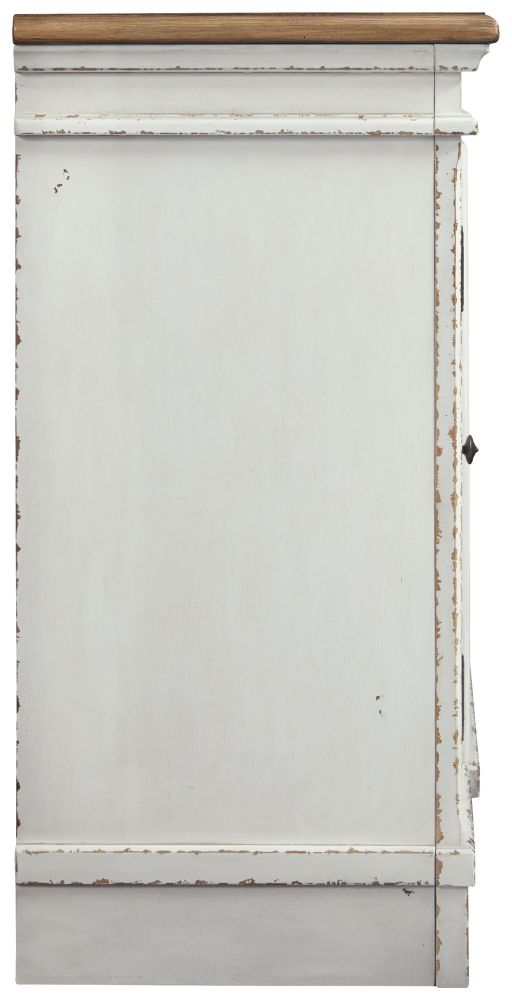 Realyn – Chipped White – Xl TV Stand W/Fireplace Option W743-68