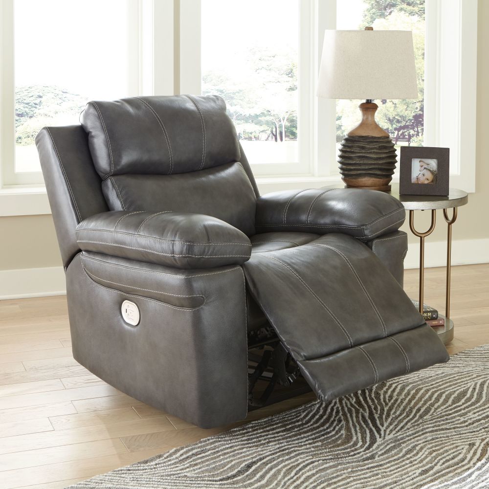 Edmar – Charcoal – Pwr Recliner/Adj Headrest U6480613