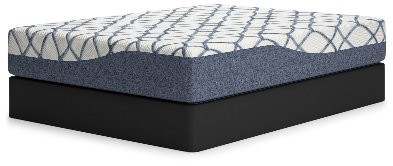 12 Inch Chime Elite 2.0 – White / Blue – Queen Mattress M42631