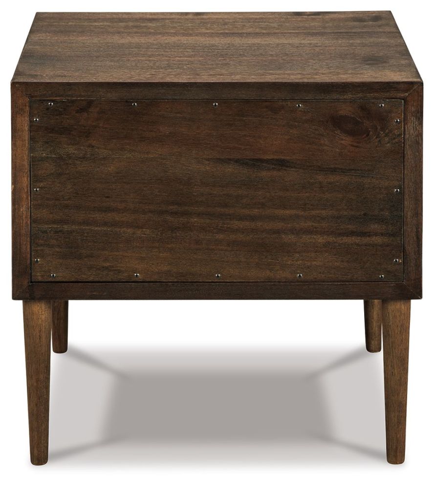 Kisper – Dark Brown – Square End Table T802-2