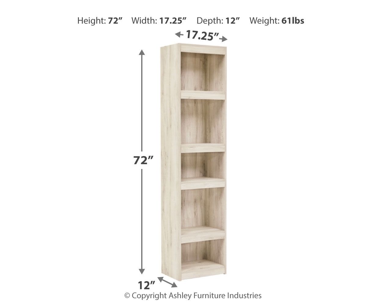 Bellaby – Whitewash – Pier – 4 Shelves EW0331-124