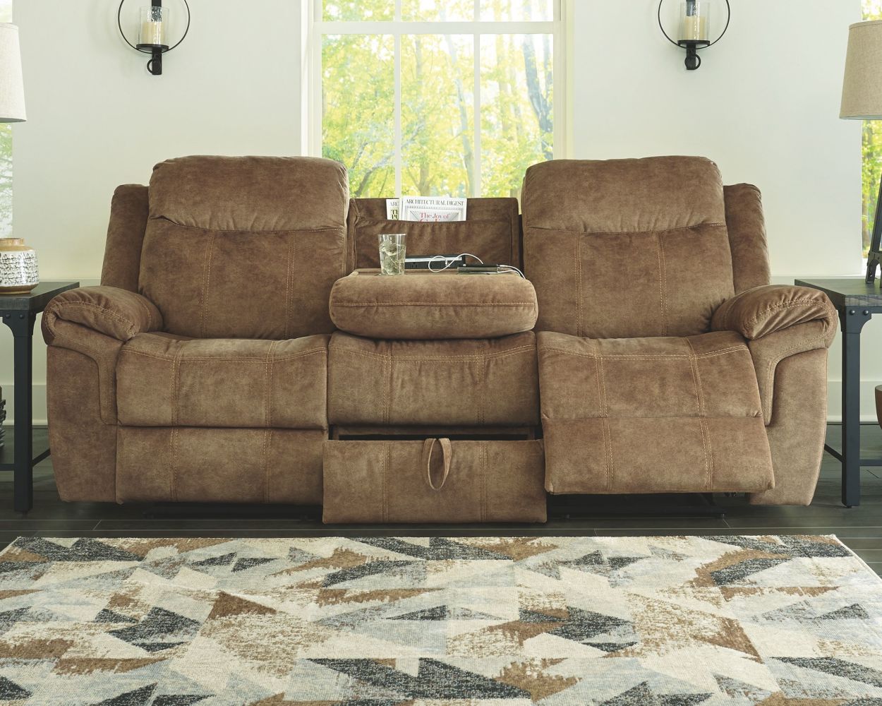 Huddle-up – Nutmeg – Rec Sofa W/Drop Down Table 8230489
