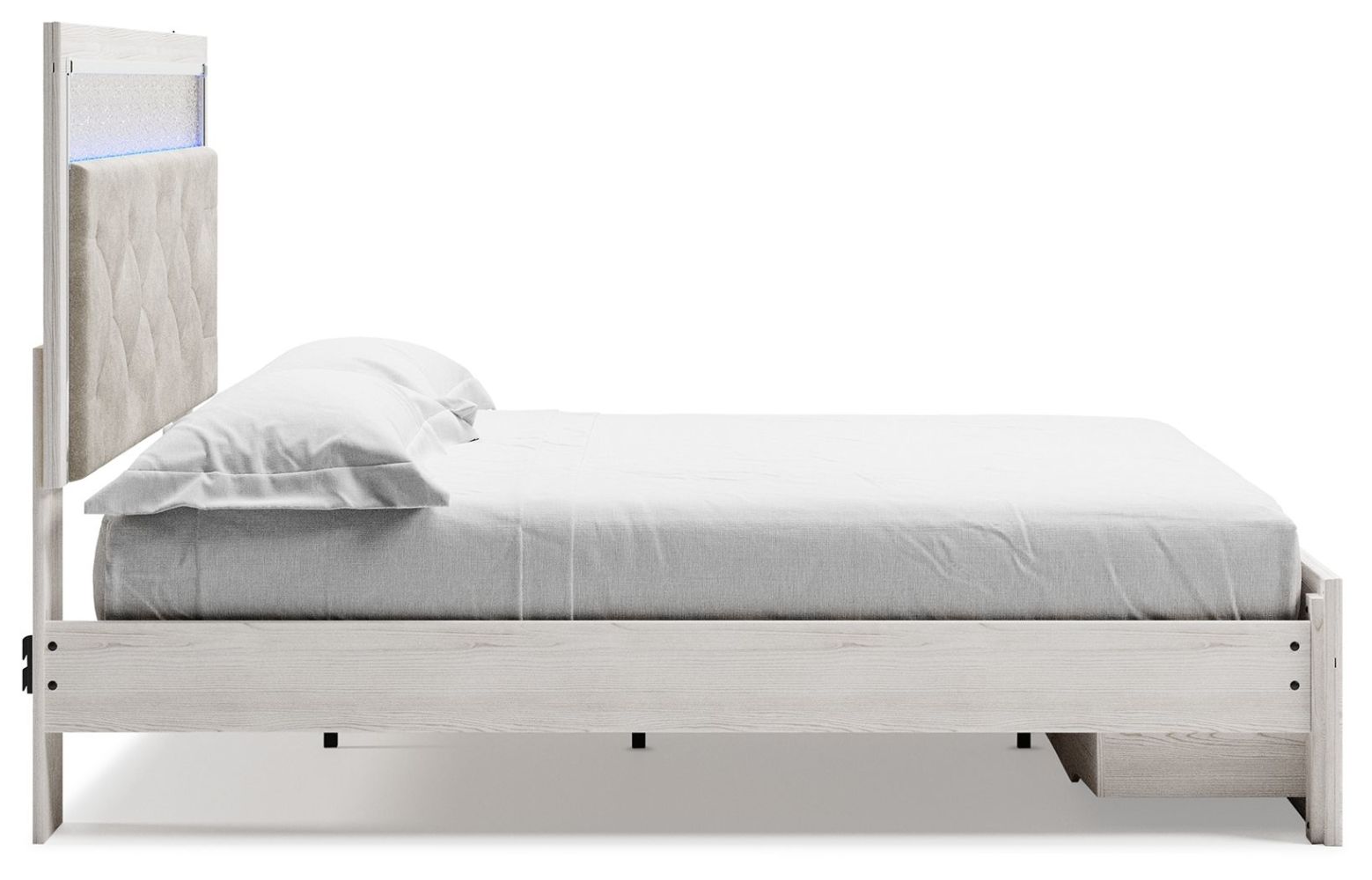 Altyra – White – King Upholstered Storage Bed B2640B29