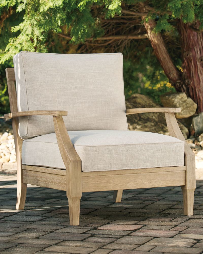 Clare – Beige – Lounge Chair W/Cushion  P801-820