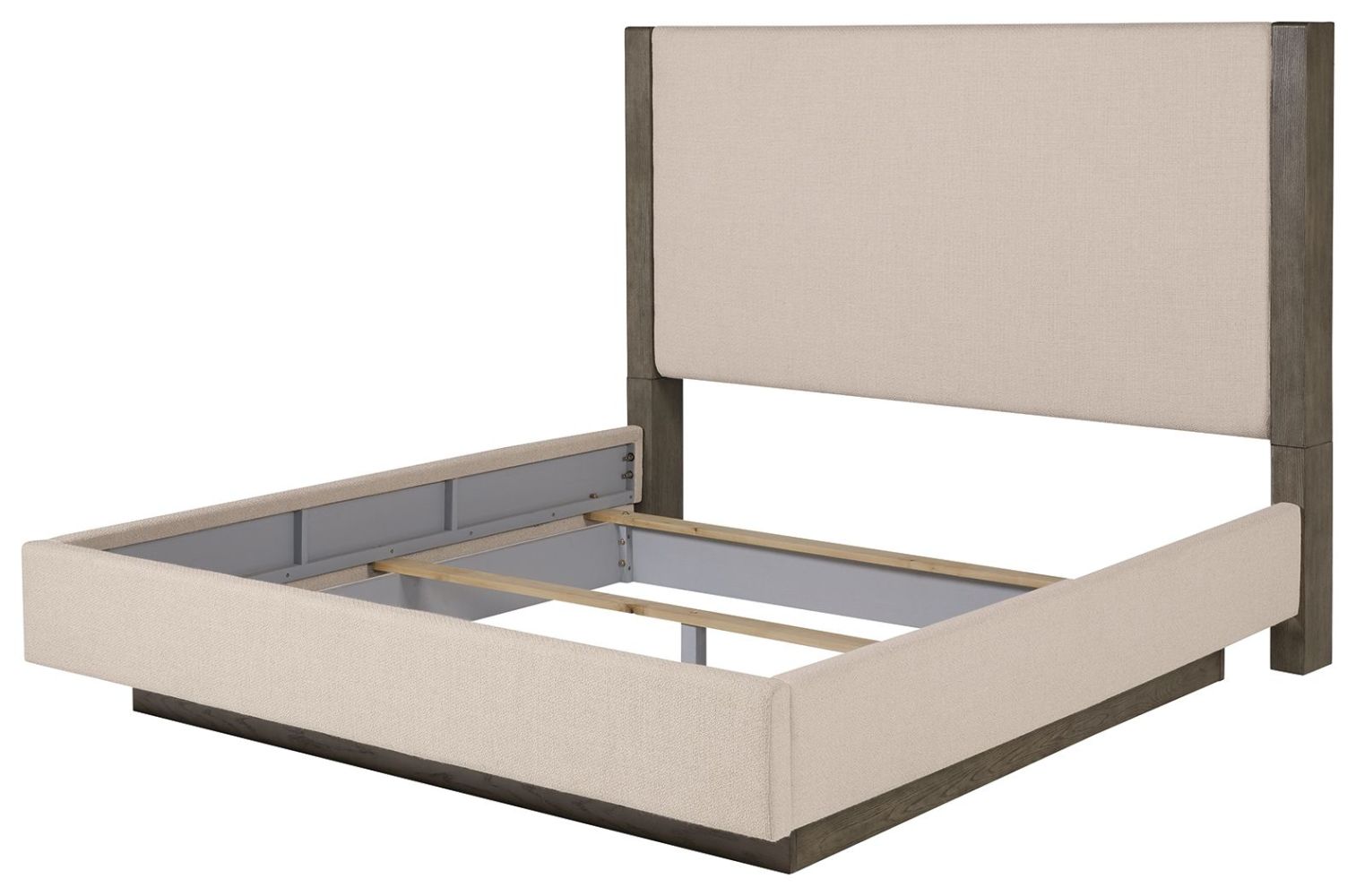 Anibecca – Weathered Gray – Queen Upholstered Bed B970/57/54