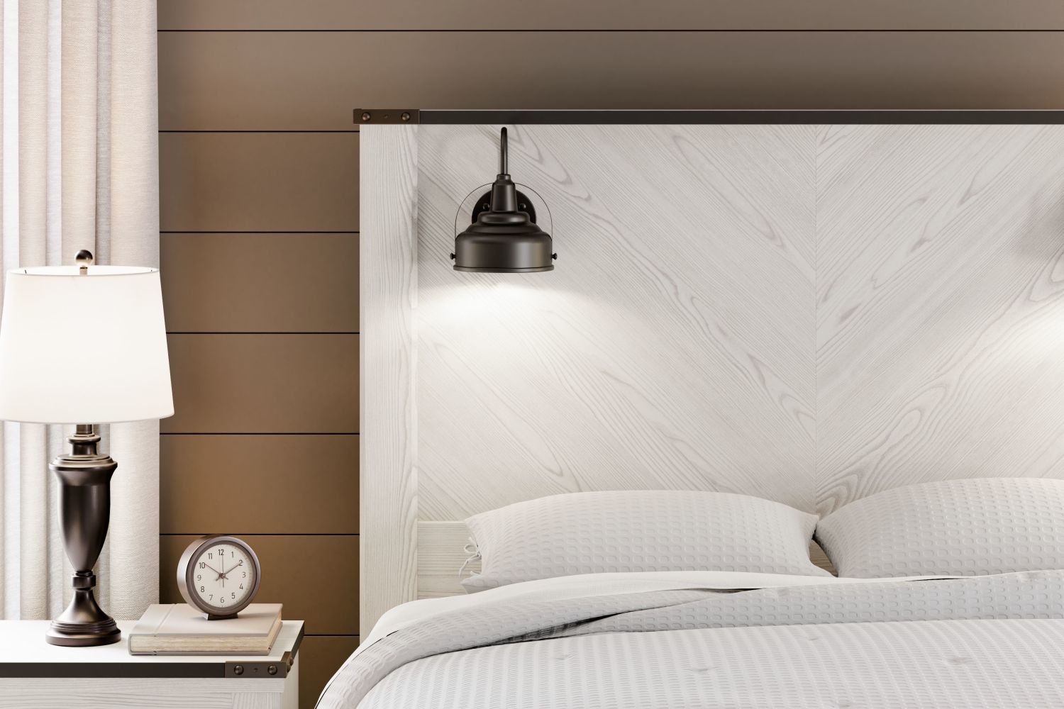 Schoenberg – White – Queen Panel Bed B1446/157/154/196