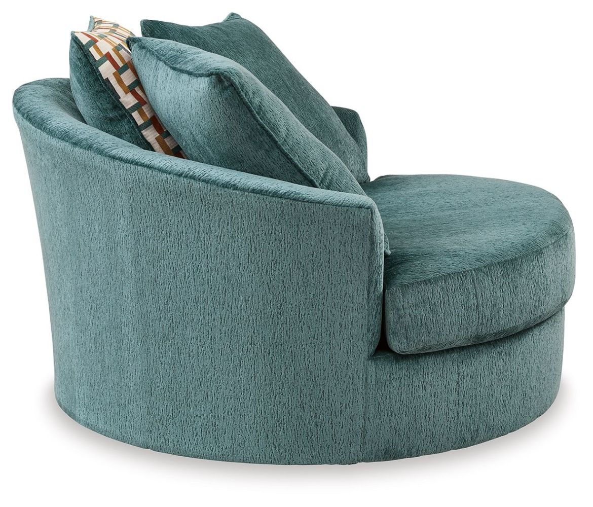 Laylabrook – Teal – Oversized Swivel Accent Chair 9220621