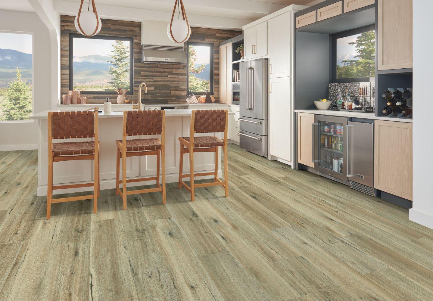 Armstrong Rigid Core Flooring Lutea Paradise Composed Brown AR5LS119