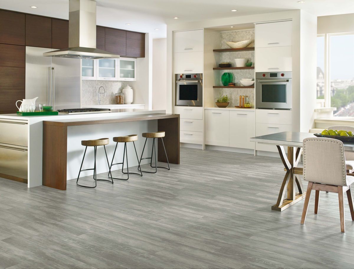 Armstrong Luxe Plank With Rigid Core Concrete Structures Soho Gray A6422761