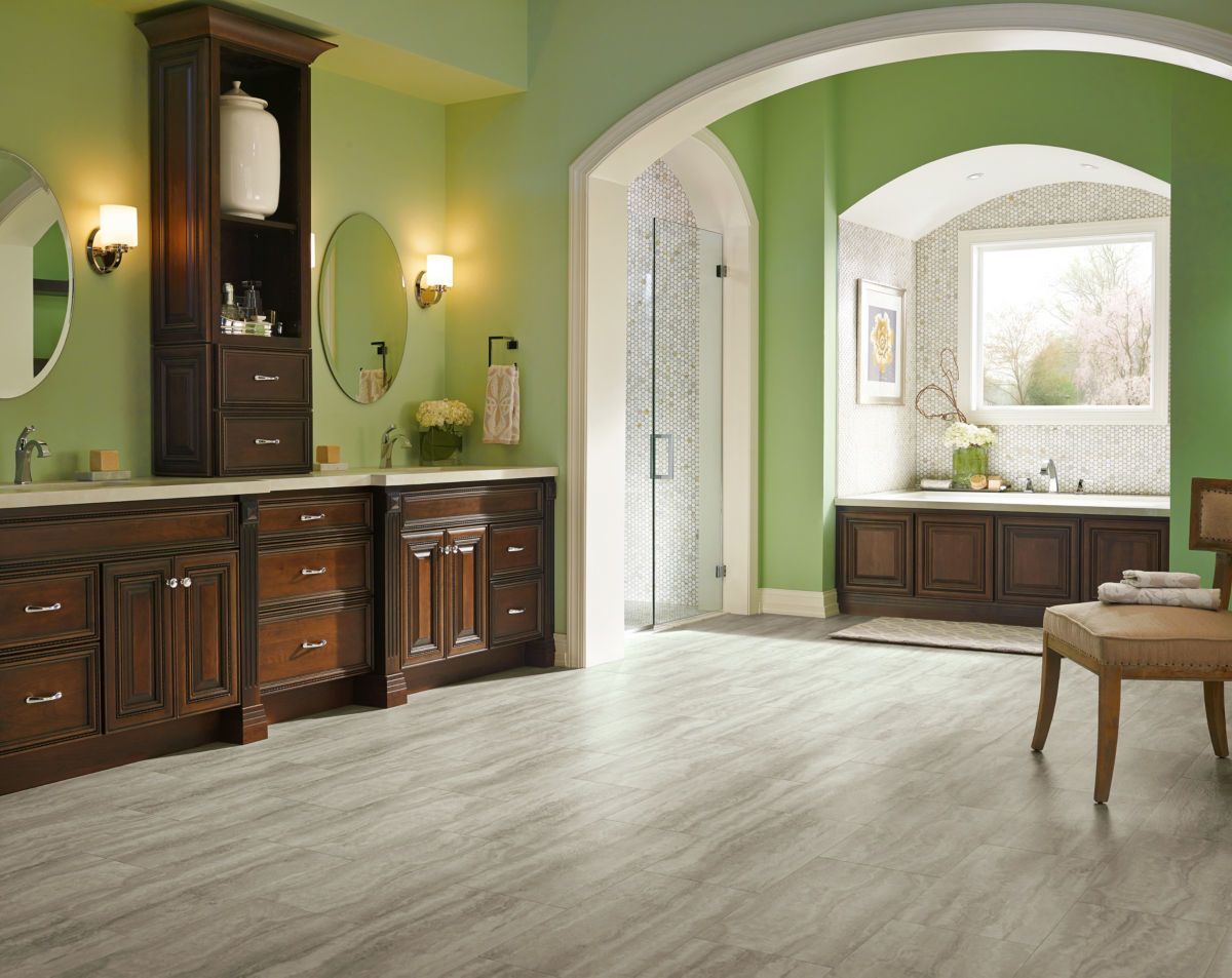 Armstrong Luxe Plank With Rigid Core Piazza Travertine Dovetail A6403U11