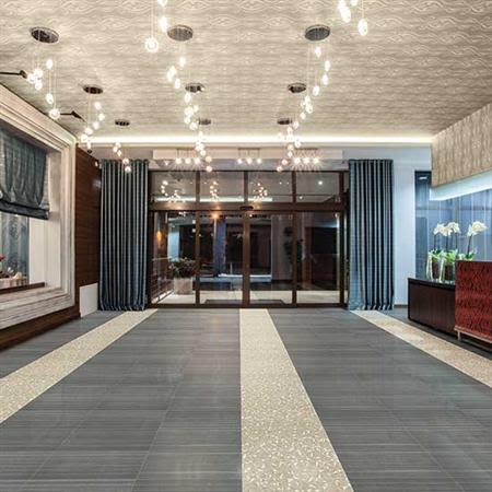 Daltile Fabric Art Field Tile Modern Textile White 12×24 MT5012241PK