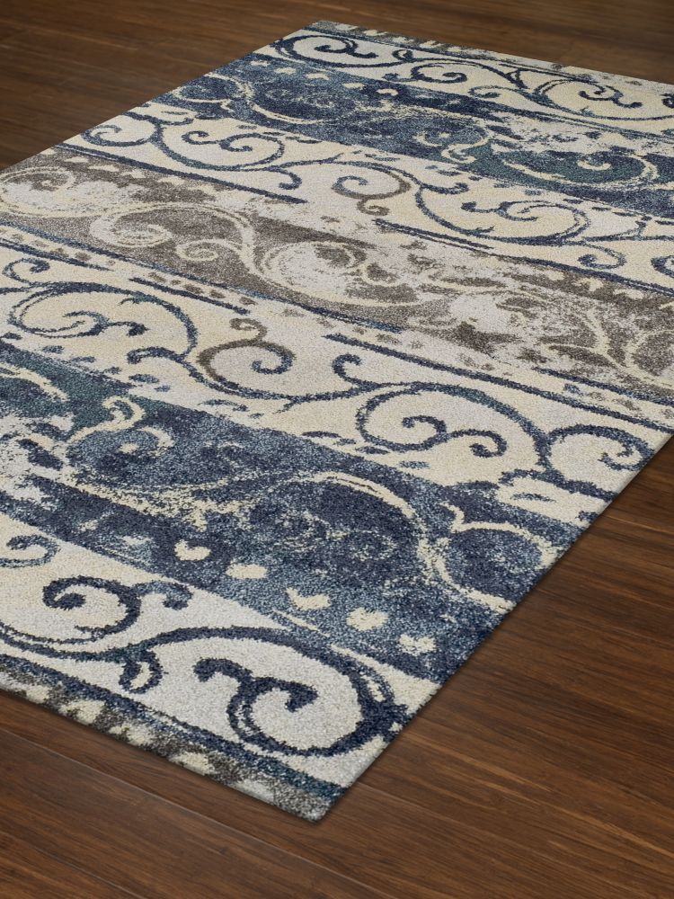 Dalyn Gala Ga1 Transitional Navy 3’3″ x 5’1″ GA1NA3X5