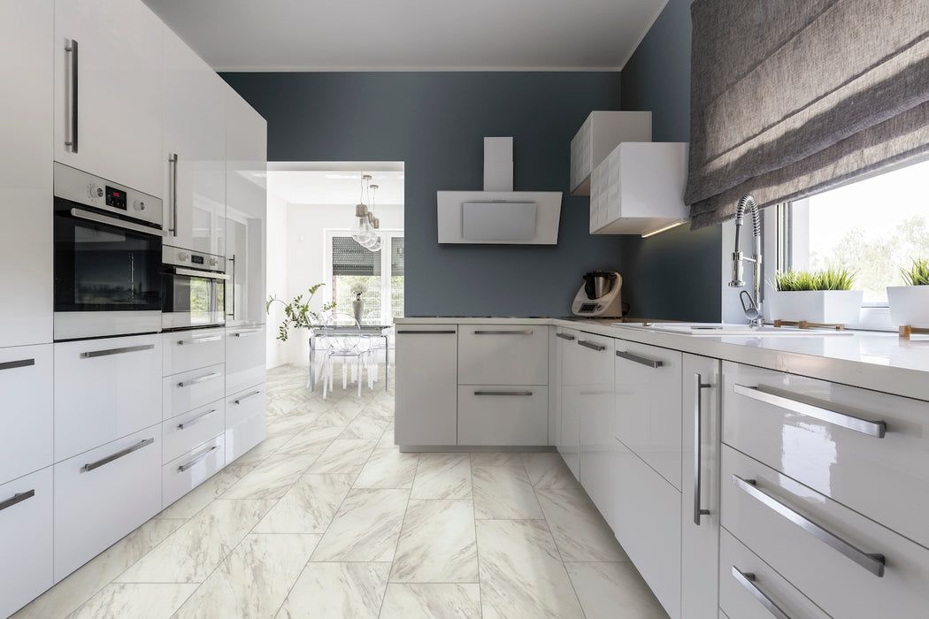 Dixie Home Trucor® Tile Collection in Carrara Taupe S1106-D1112