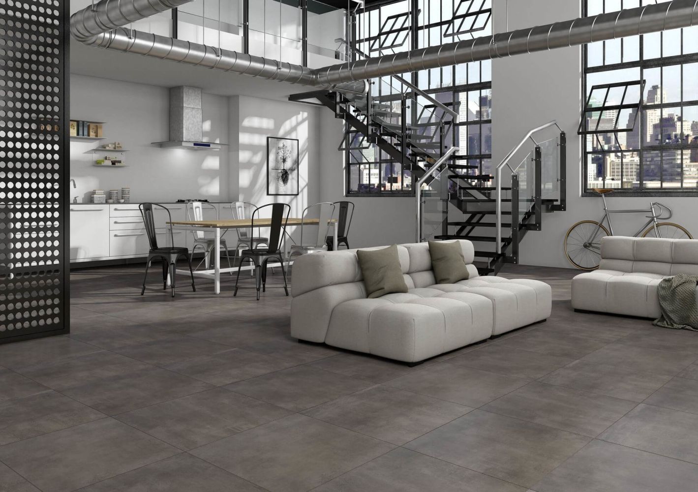 Happy Floors Baltimore Gris 7100-F