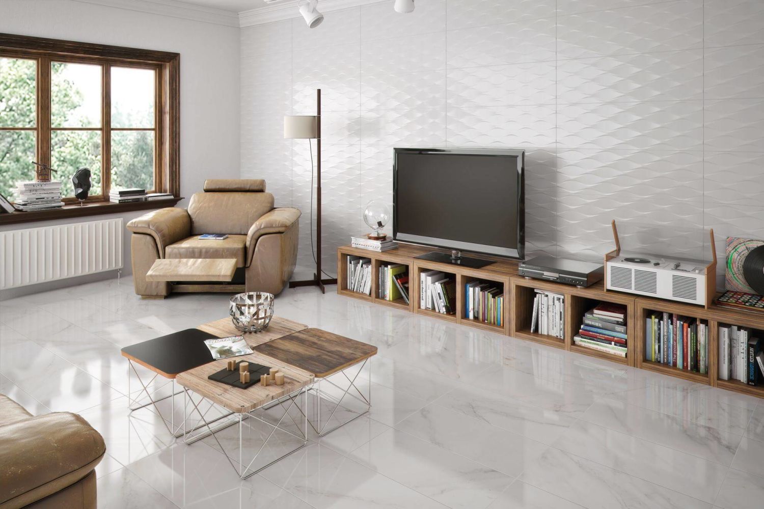 Happy Floors Glaciar & Glaciar 2.0 Solid White 6735-C