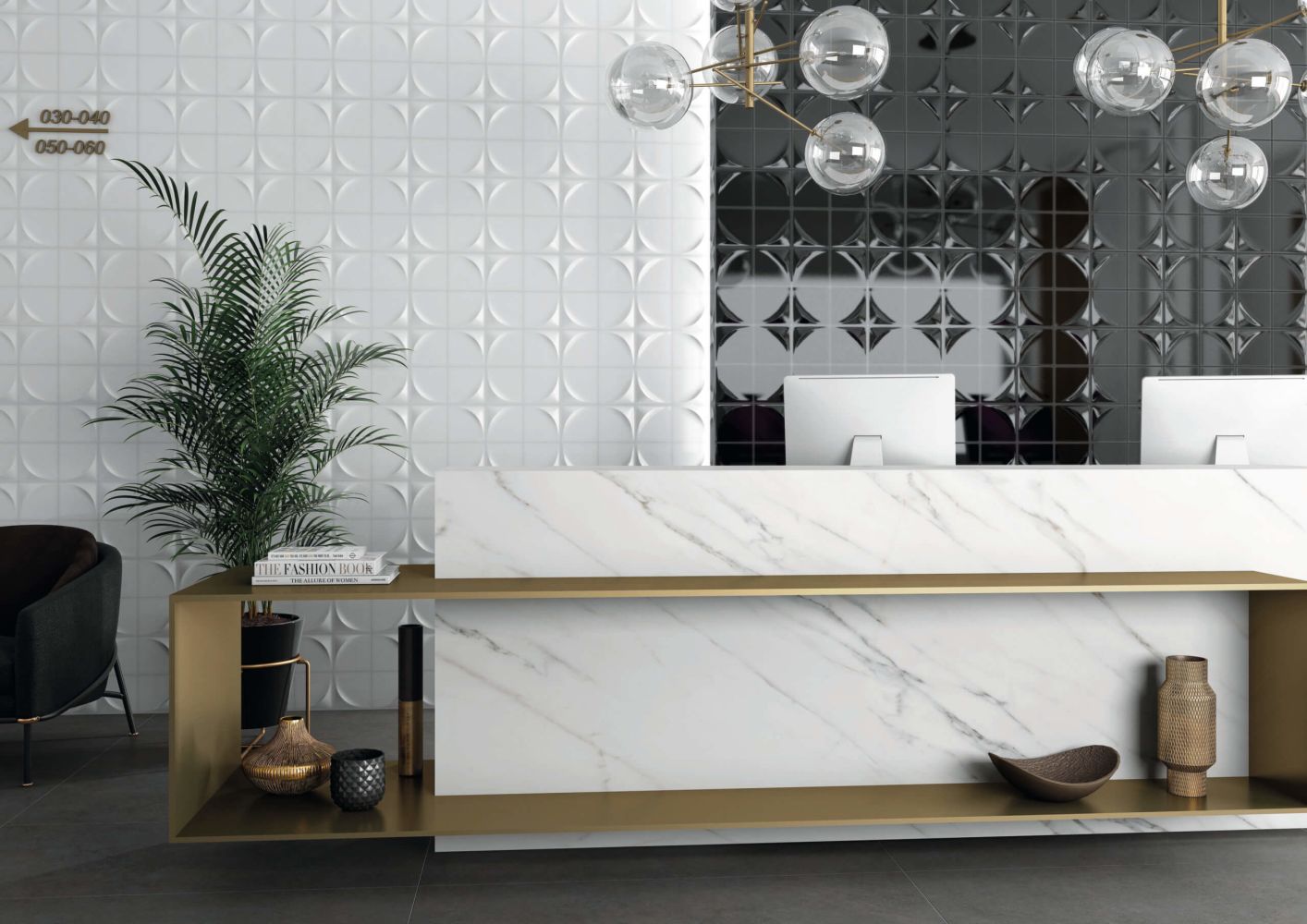 Happy Floors Vertex White (Line) 8300-C