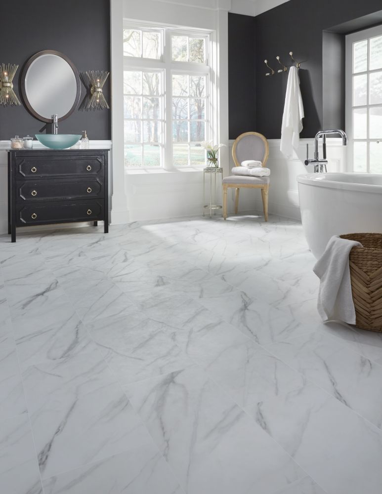 Mannington Adura®rigid Tile Legacy White withGray RGR120