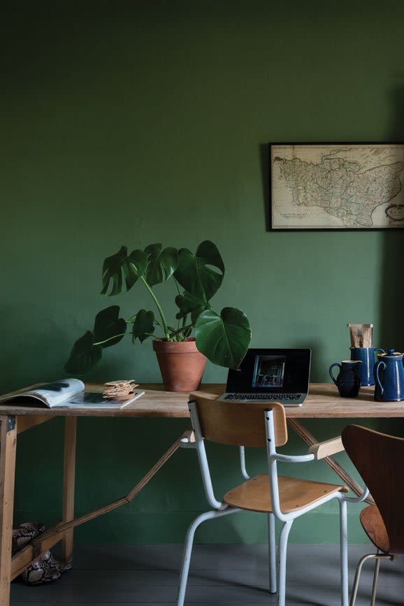 Farrow And Ball Current Palette Calke Green 5029496113402