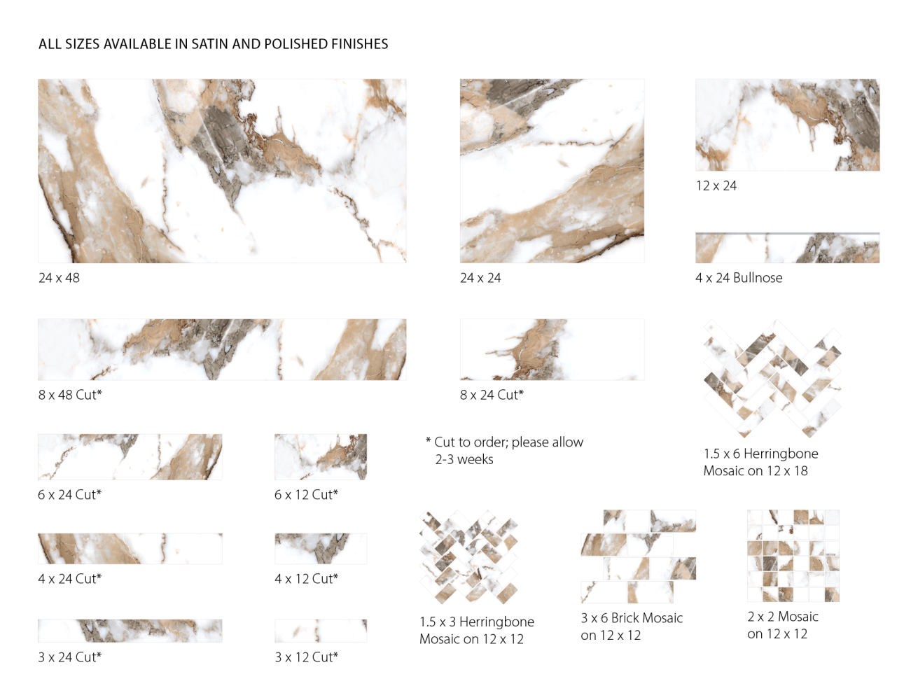 Surface Art Iconic Classic Marble Calacatta Gold TSEVSICOCG2X2S