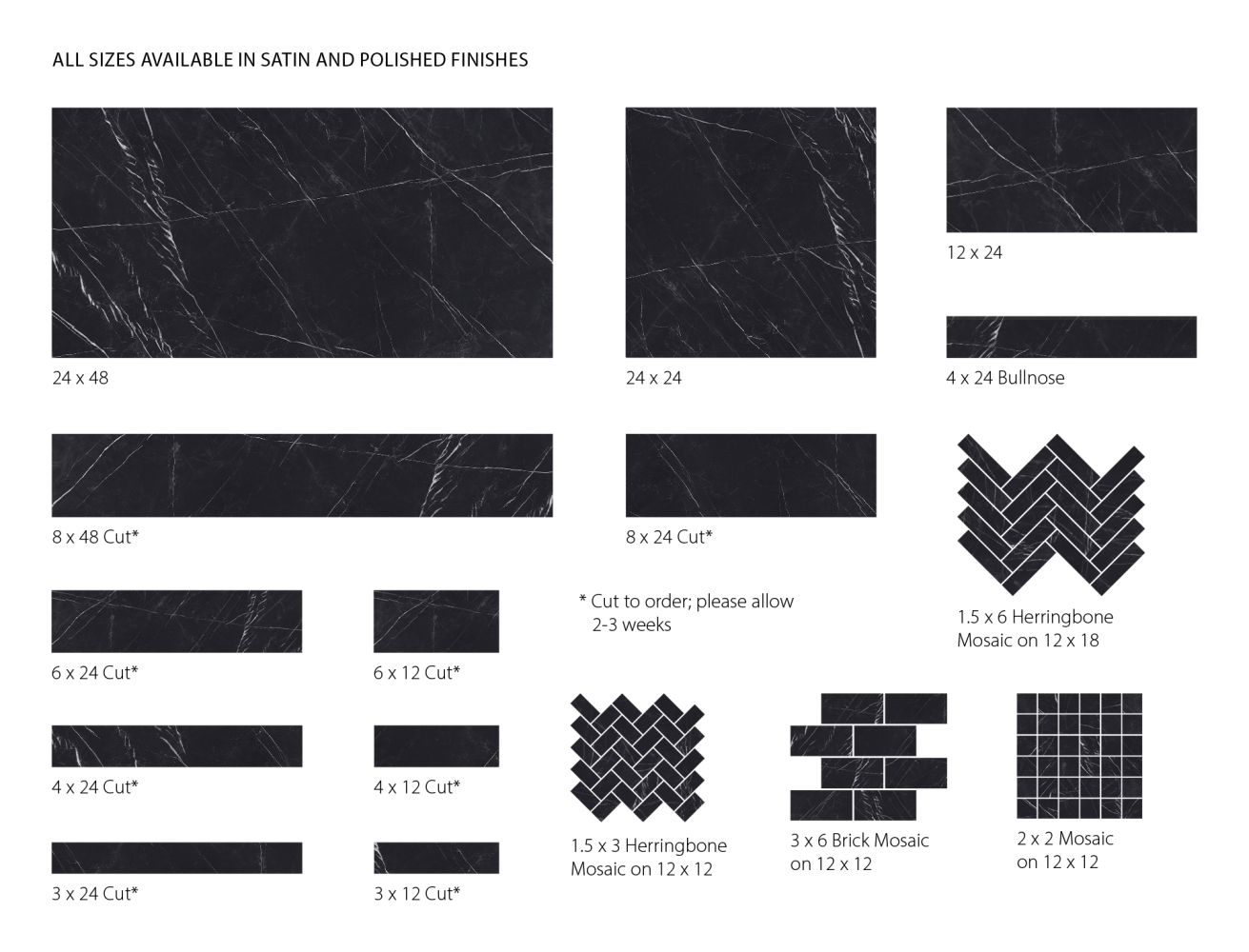 Surface Art Iconic Classic Marble Nero Marquina TSEVSICONM624P