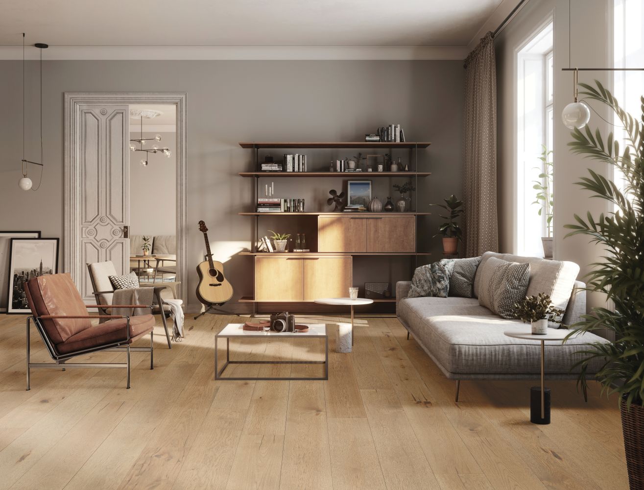 Portico Tecwood Caltresta Flax Hickory 32665-7