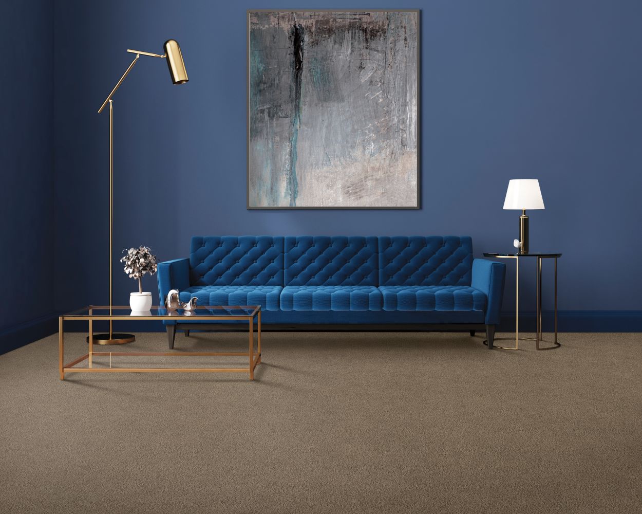 Karastan Smartstrand Silk Soft Extravagance Thunder Cloud 63574-6948