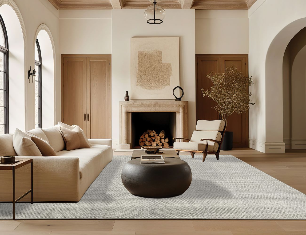 Karastan Wool Nautical 91000 Silver Fox 91000-9901