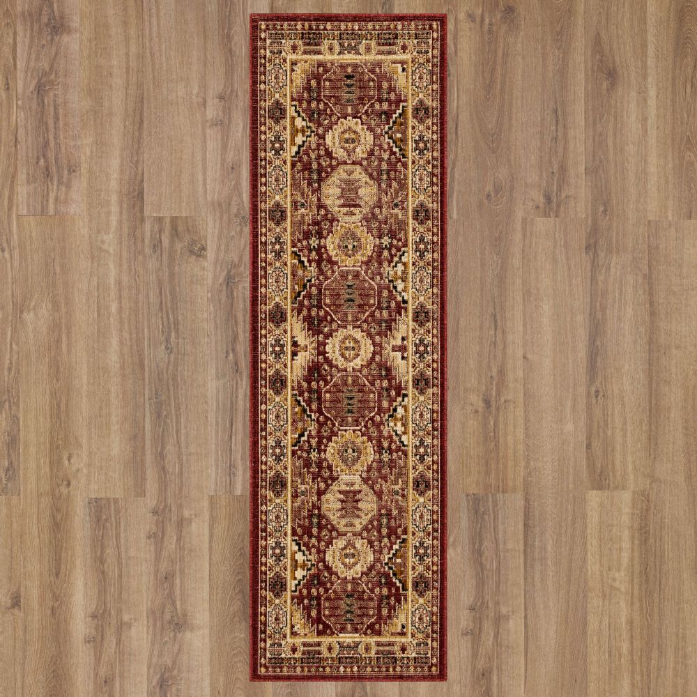 Karastan Rugs Bedouin Armada Cabernet 2’4″ x 7’10” Runner 9259430069028094IP