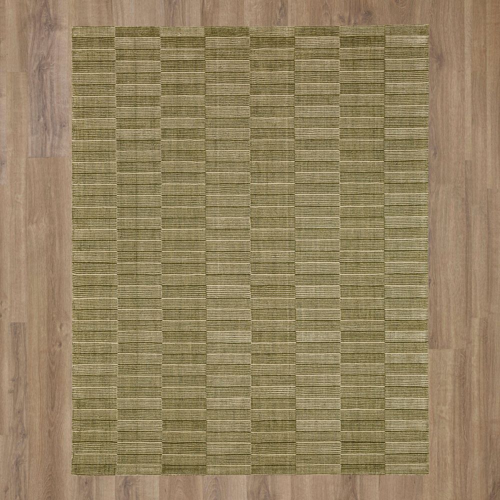 Karastan Rugs Bobby Berk Broken Stripe Moss 9’0″ x 12’0″ R1091214108144IB