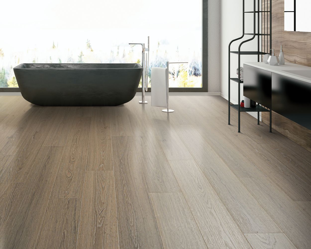 Karastan Belleluxe Waterproof Andilet Cobble Brown Oak KLW01-03